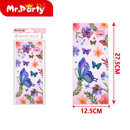 Bolsas para Dulces 12 Pzas 12.5x27.5 cm | Bolsitas de Celofán para Recuerdos y Fiesta 🎁🍬
