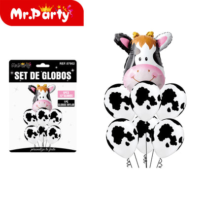 Set de Globos Animalitos Safari con Globo Metalizado Mr. Party