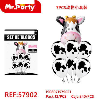 Set de Globos Animalitos Safari con Globo Metalizado Mr. Party