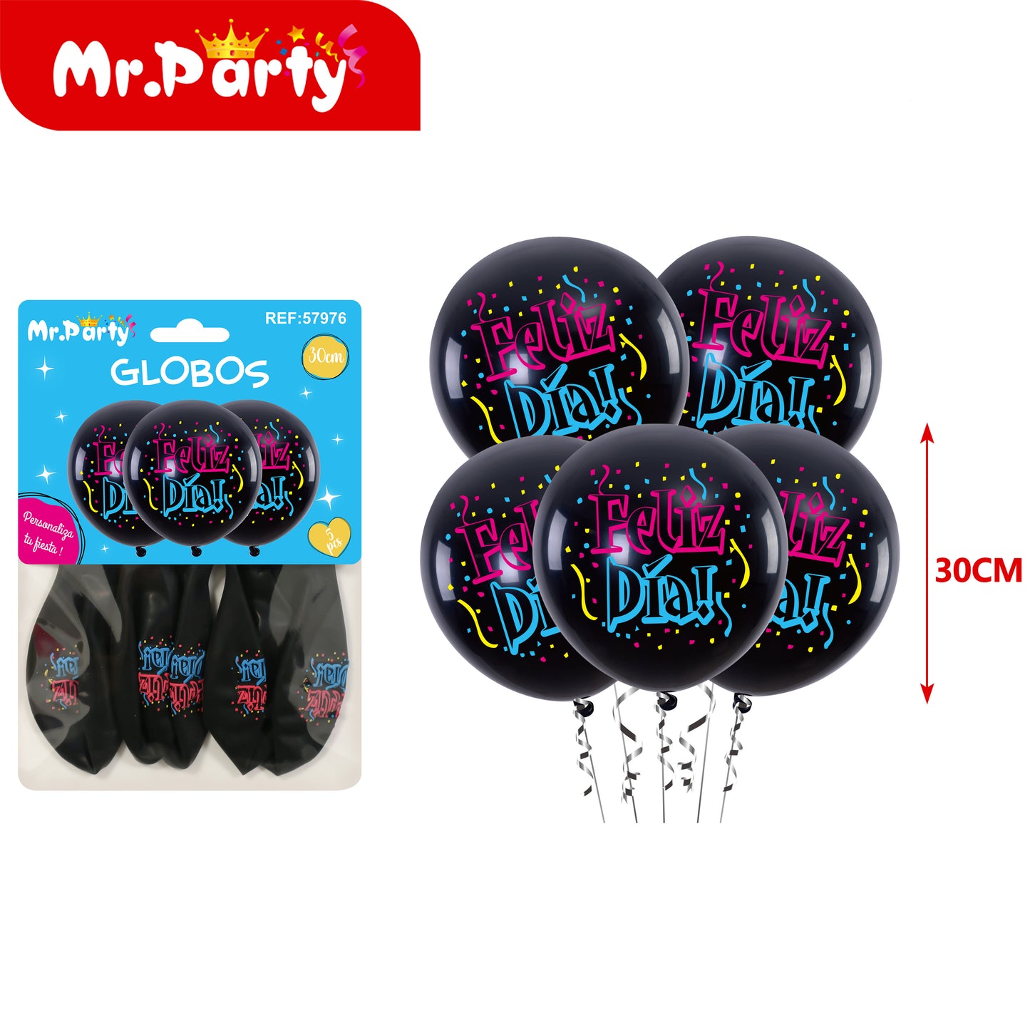🎈 Globos Estampados 30 cm (Paquete 5 pzas) | Animales, Sirena, Fútbol, Dino y Más ✨- Mayoreo 12 piezas