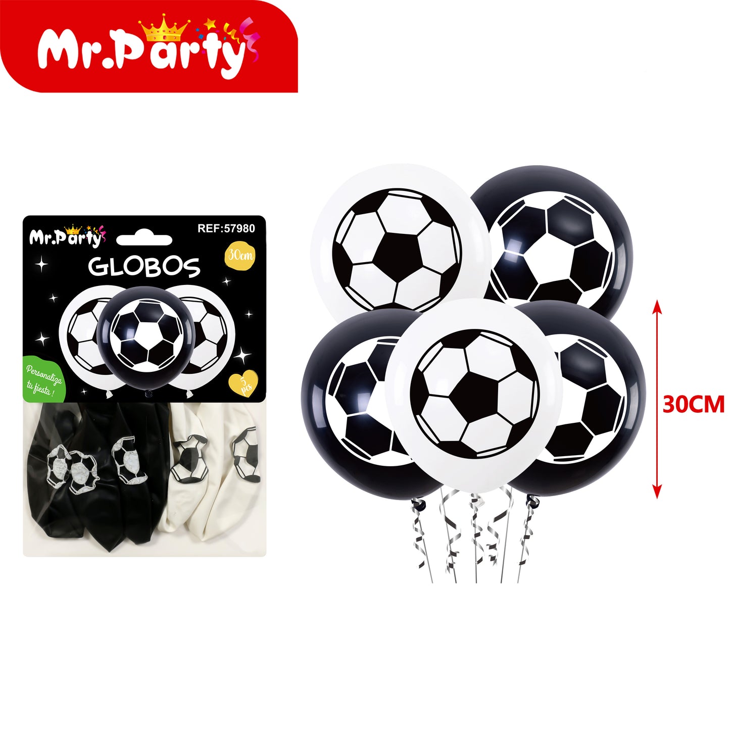 🎈 Globos Estampados 30 cm (Paquete 5 pzas) | Animales, Sirena, Fútbol, Dino y Más ✨- Mayoreo 12 piezas