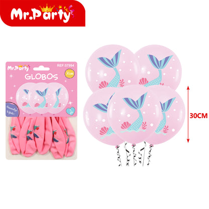 🎈 Globos Látex 30 cm Mr. Party con 5 globos – Diseños Infantiles y Feliz Cumpleaños