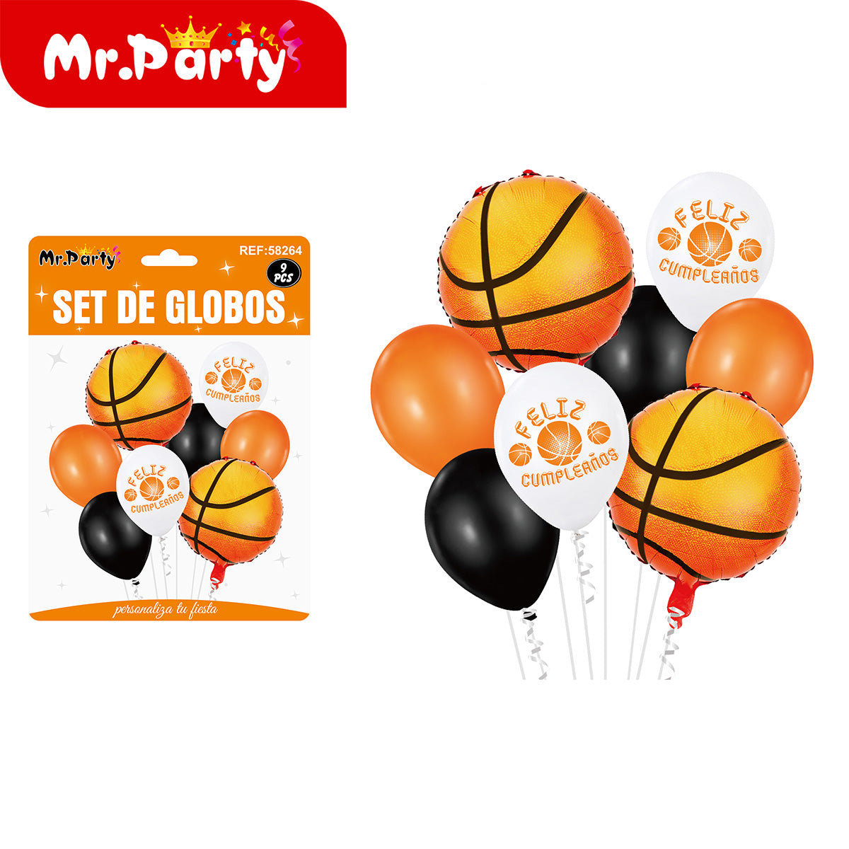 🎈✨ Set de Globos Temáticos Feliz Cumpleaños (9 Pzas) | Decoración Fiesta V2