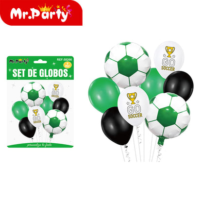 🎈✨ Set de Globos Temáticos Feliz Cumpleaños (9 Pzas) | Decoración Fiesta V2 - 12 paquetes - Mayoreo