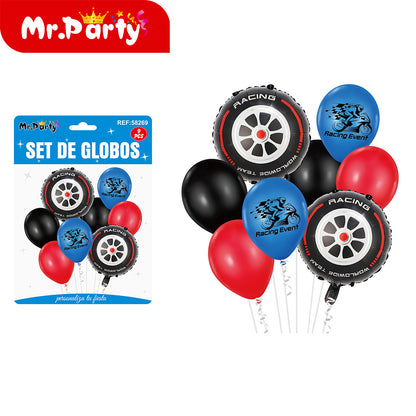 🎈✨ Set de Globos Temáticos Feliz Cumpleaños (9 Pzas) | Decoración Fiesta V2 - 12 paquetes - Mayoreo