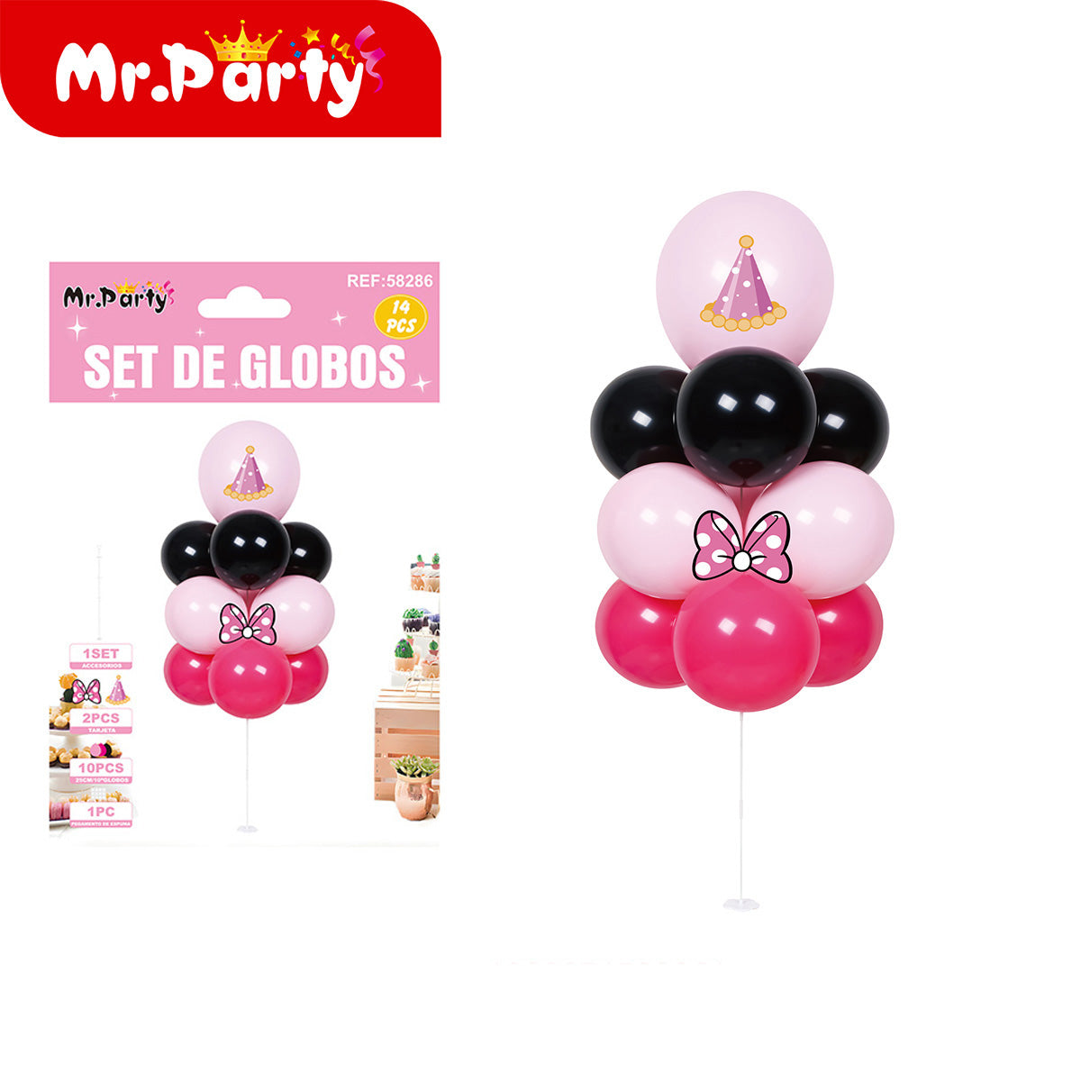 🎈 Set de Globos Centro de Mesa Temático (Armado Fácil) | Decoración para Fiesta 🎉