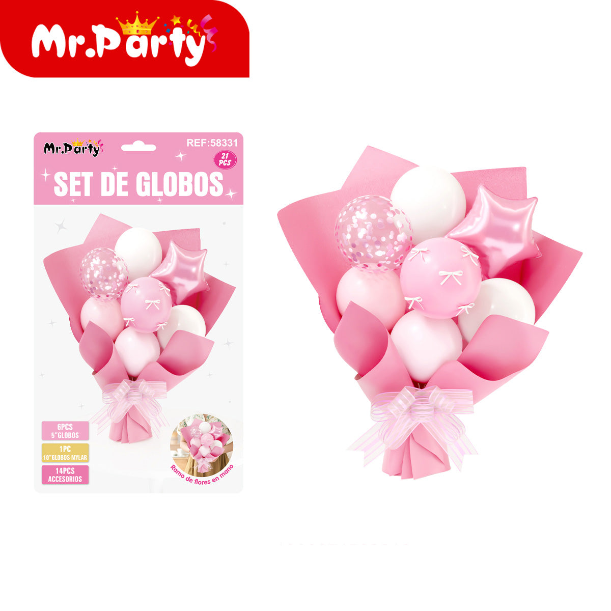 🎈✨ Set de Globos “Feliz Cumpleaños” para Centro de Mesa | Arreglo Listo para Fiesta (Varios Diseños)