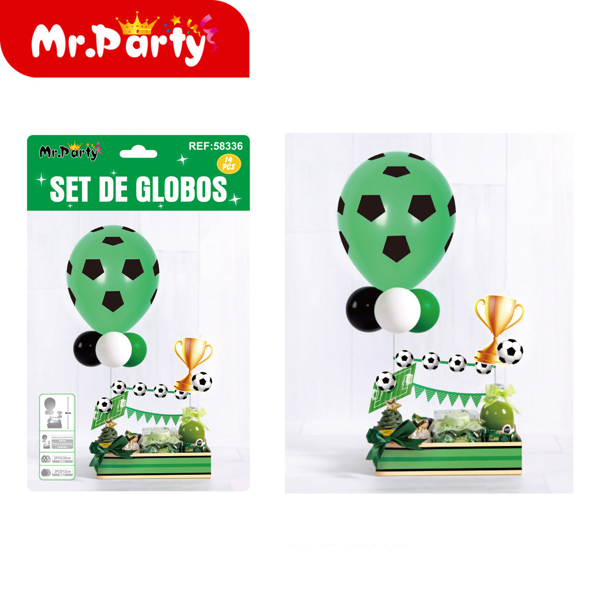 🎈✨ Set de Globos “Feliz Cumpleaños” para Centro de Mesa | Arreglo Listo para Fiesta (Varios Diseños)