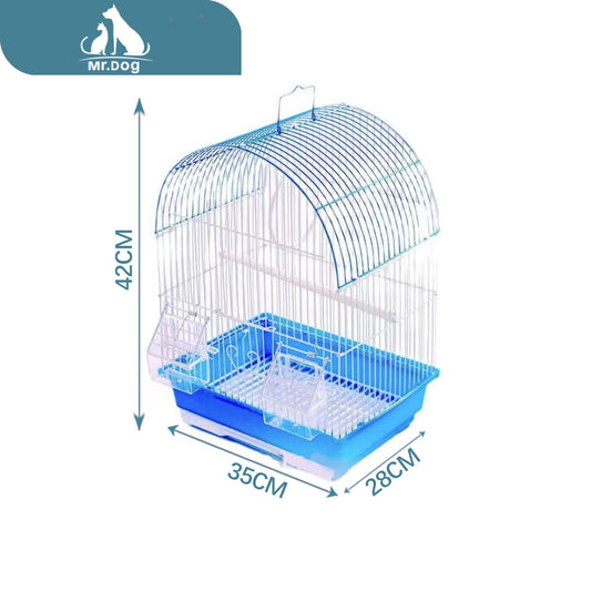 Jaula de toro para pájaros de alambre de 35×28 x 42 cm paq. con 10 pzas