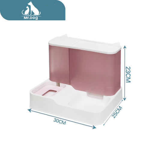 comedero y bebedero integrado a granel 985 g 30,5×25 x 23 cm paq. con 16 pzas