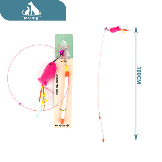 Juguete para gato de alambre de 100 cm paq. con 12 pzas