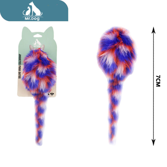 Juguete para gato de flores de peluche paq. con 12 pzas