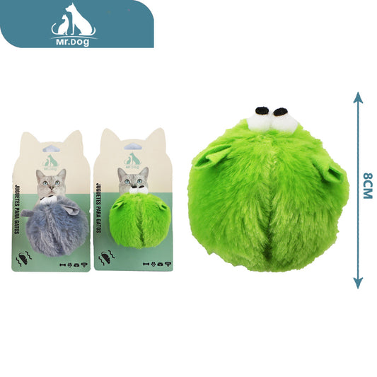 Juguete para gato ratón de peluche fotovoltaico vibratorio paq. con 12 pzas