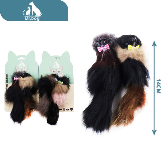 Juguete para gato ratón de cuatro segmentos paq. con 12 pzas