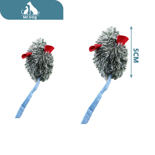 Juguete para gato ratón de peluche paq. con 12 pzas