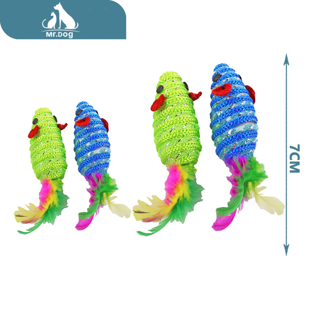 Juguete para gato de tubo con forma de serpiente paq. con 12 pzas