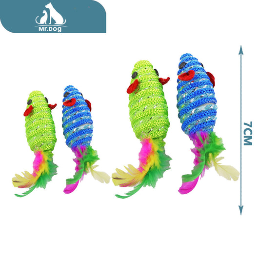 Juguete para gato de tubo con forma de serpiente paq. con 12 pzas