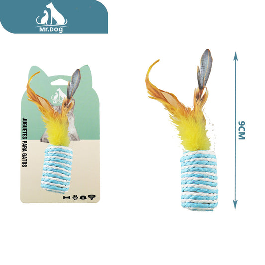 Juguete para gato de papel paq. con 12 pzas