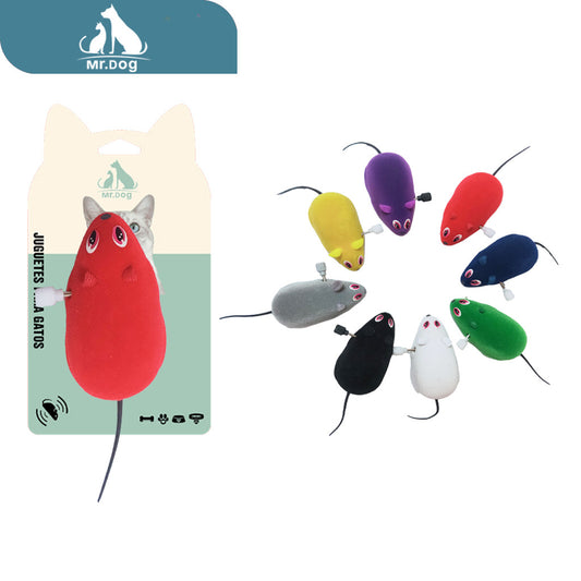 Juguete para gato ratón mecánico paq. con 12 pzas