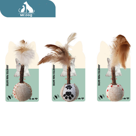 Juguete para gato impresa de polygonum multiflorum paq. con 12 pzas