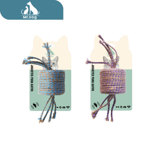Juguete para gato de lino de colores paq. con 12 pzas