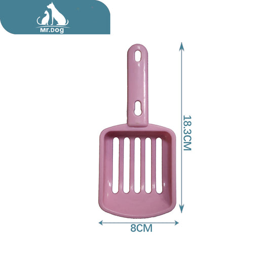 hpf023 pala pequeña para arena de gatos 18,3×8 x 2,5 cm paq. con 12 pzas