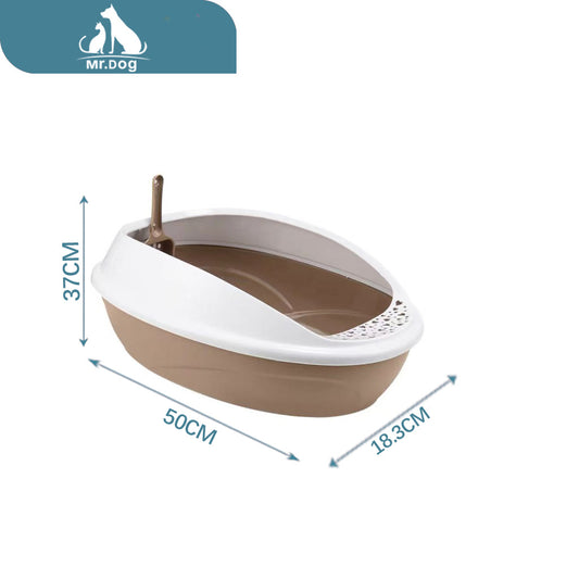 c003l Arenero para gato ovalada grande para gatos 50×37 x 18,3 cm paq. con 15 pzas