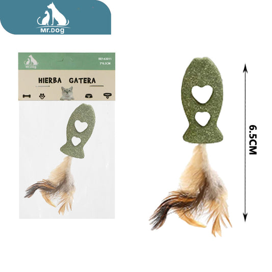 Hierba para gato hueco de hierba gatera paq. con 12 pzas