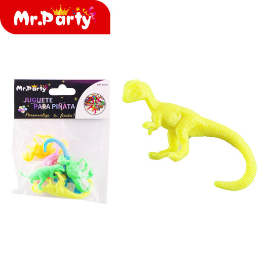 Set de dinosaurios 6 piezas/tarjeta (12paquetes)