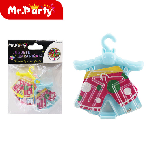 4 perchas pequeñas/tarjeta (12paquetes)