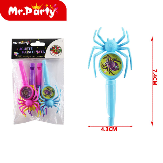 Silbato de araña 4/tarjeta (12paquetes)