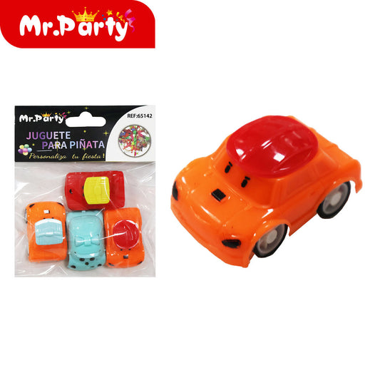 Coche de dibujos animados extraíble 4 piezas (12paquetes)