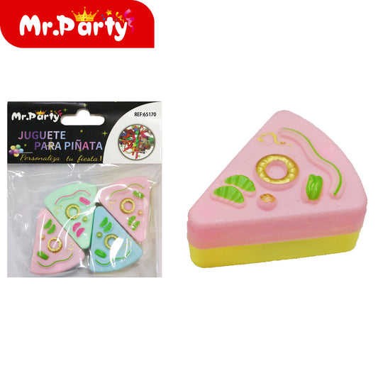 Coche con tapa para tarta (4 piezases) (12paquetes)