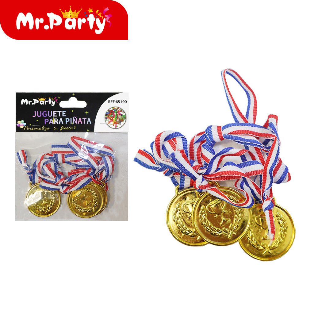 🏆⚽ Kit Futbolero para Piñata y Bolsitas | Medallas + Sopladores + Mini Juegos- Mayoreo 12pzas