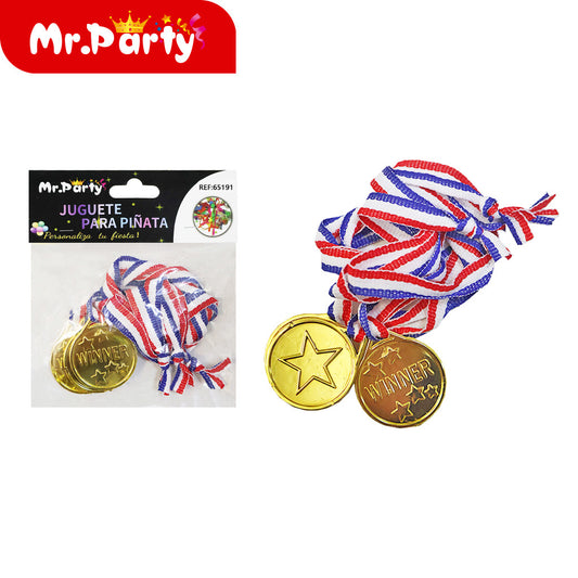 3 piezas de trofeos con cuerdas (12paquetes)