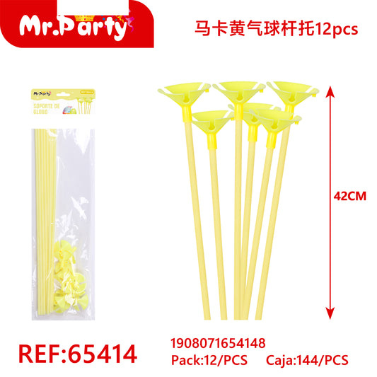 Palitos de macarrÃ³n amarillos (12 piezases/tarjeta) (12paquetes)