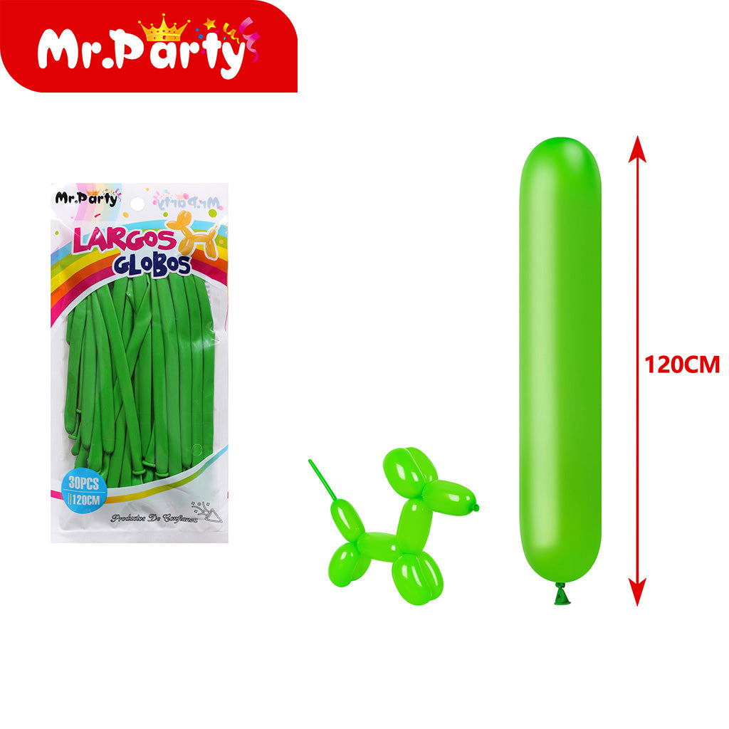 Globos largos para hacer figuras de 110 y 120cm Diferentes colores