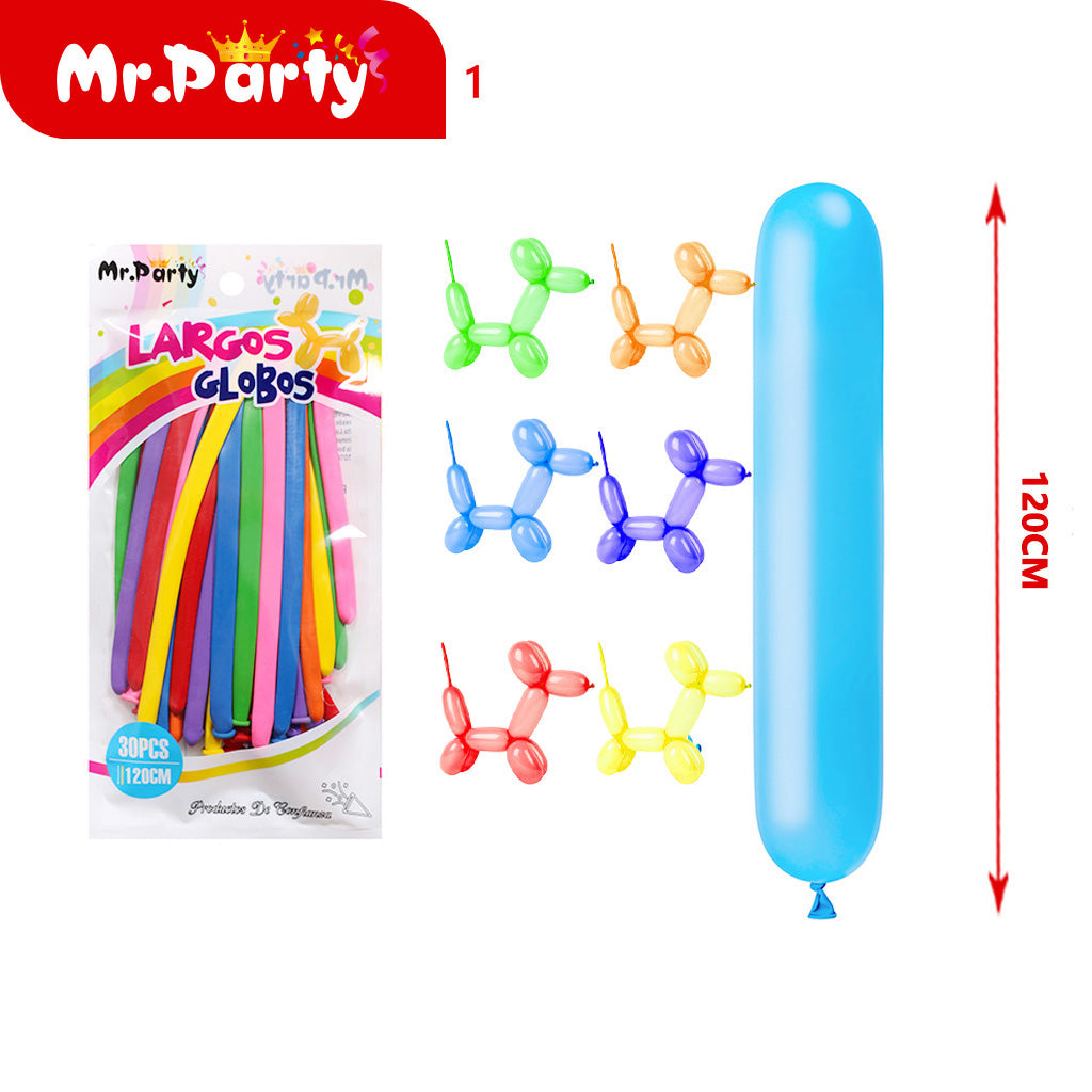 Globos largos para hacer figuras de 110 y 120cm Diferentes colores