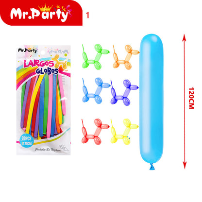 Globos largos para hacer figuras de 110 y 120cm Diferentes colores