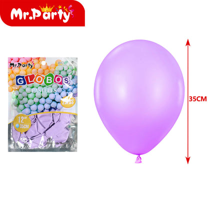Globos Pastel 12" (35 cm) Paquete 25 Piezas Mr. Party