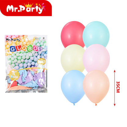 Globos Pastel 12" (35 cm) Paquete 25 Piezas Mr. Party