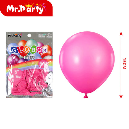 Globo de Látex 5" (15 cm) Paquete con 20 Piezas
