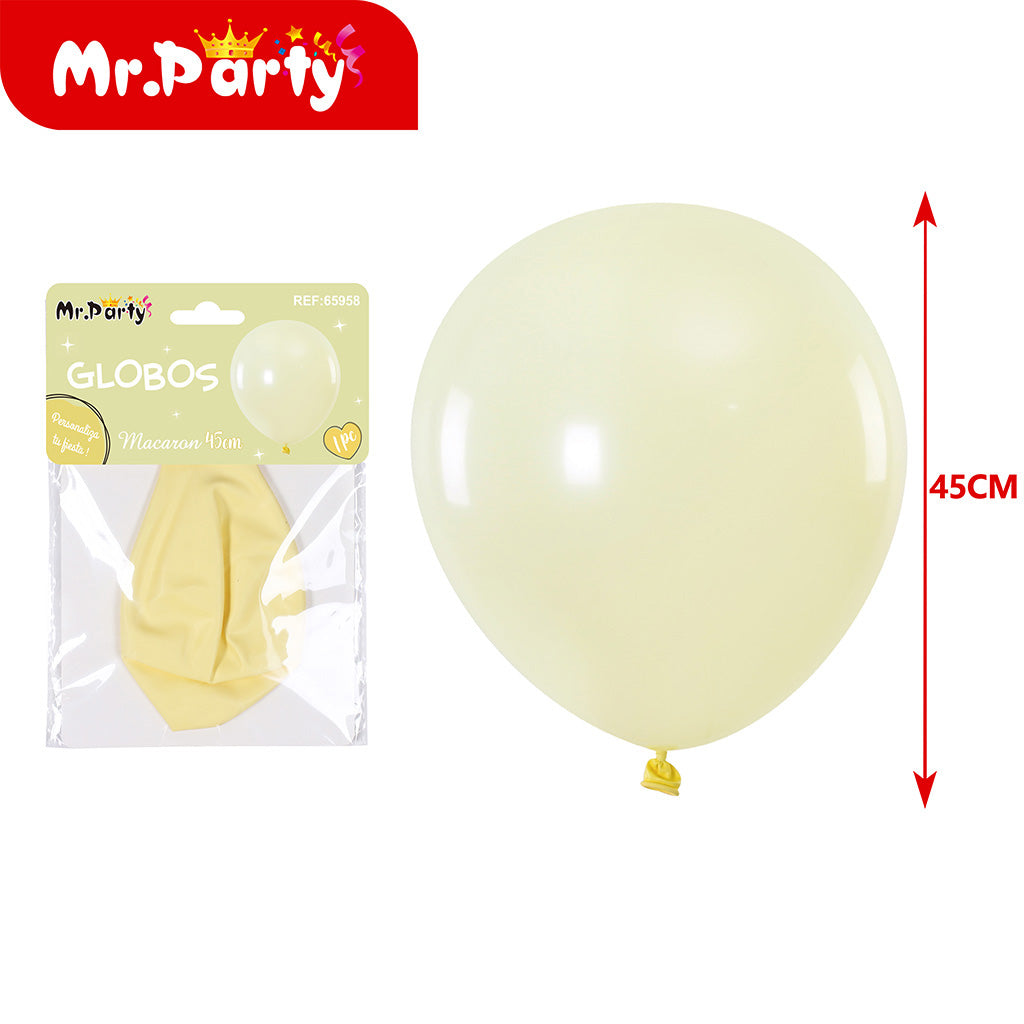 🎈 Globo Gigante Macaron 45 cm – Para Helio o Aire