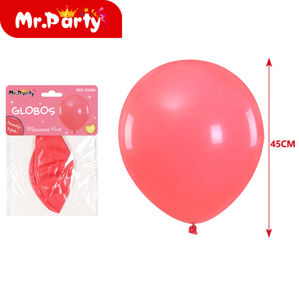 🎈 Globo Gigante Macaron 45 cm – Para Helio o Aire