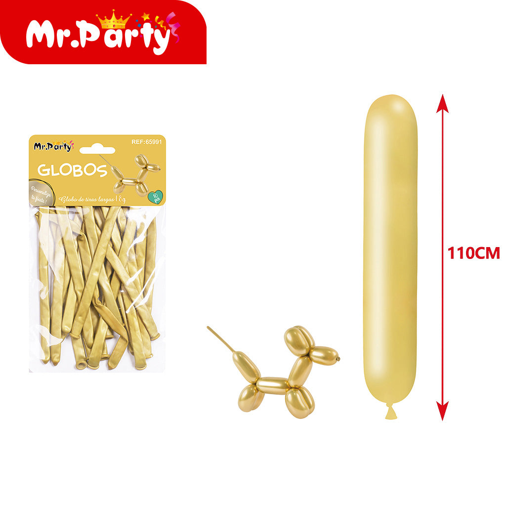 Globos largos para hacer figuras de 110 y 120cm Diferentes colores
