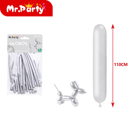 Globos largos para hacer figuras de 110 y 120cm Diferentes colores