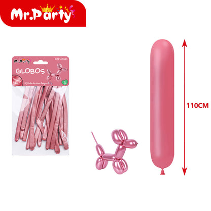 Globos largos para hacer figuras de 110 y 120cm Diferentes colores