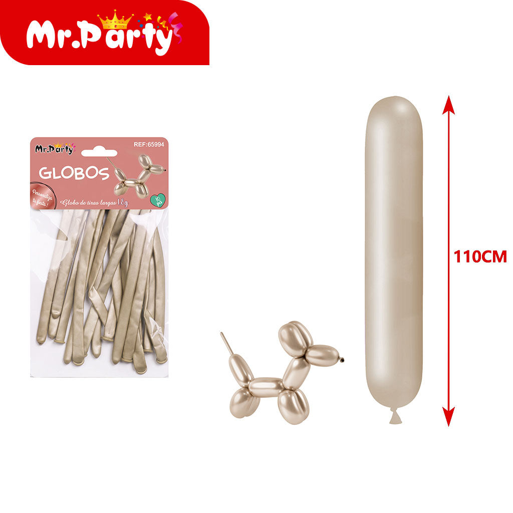 Globos largos para hacer figuras de 110 y 120cm Diferentes colores
