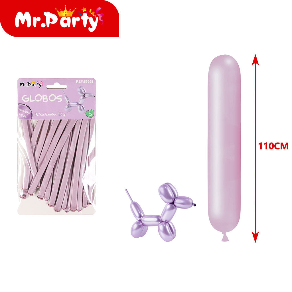 Globos largos para hacer figuras de 110 y 120cm Diferentes colores