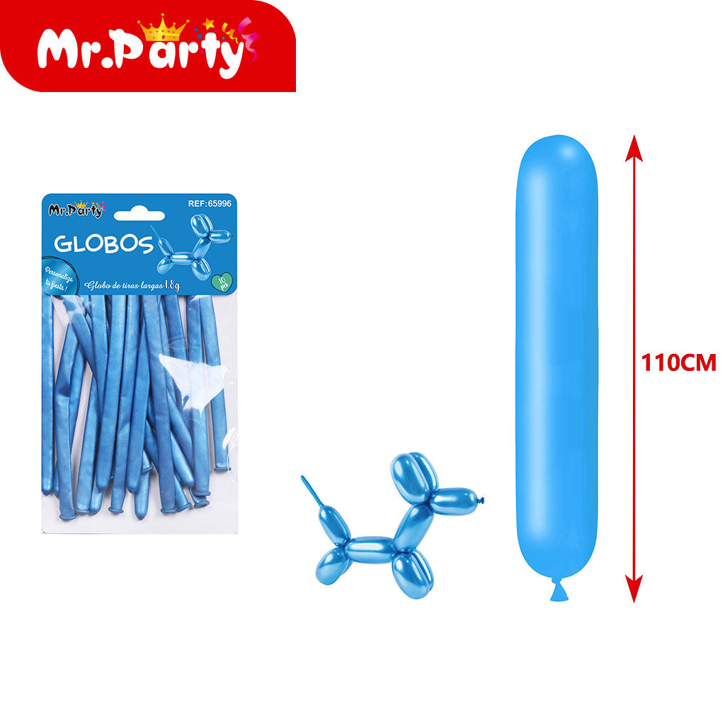 Globos largos para hacer figuras de 110 y 120cm Diferentes colores
